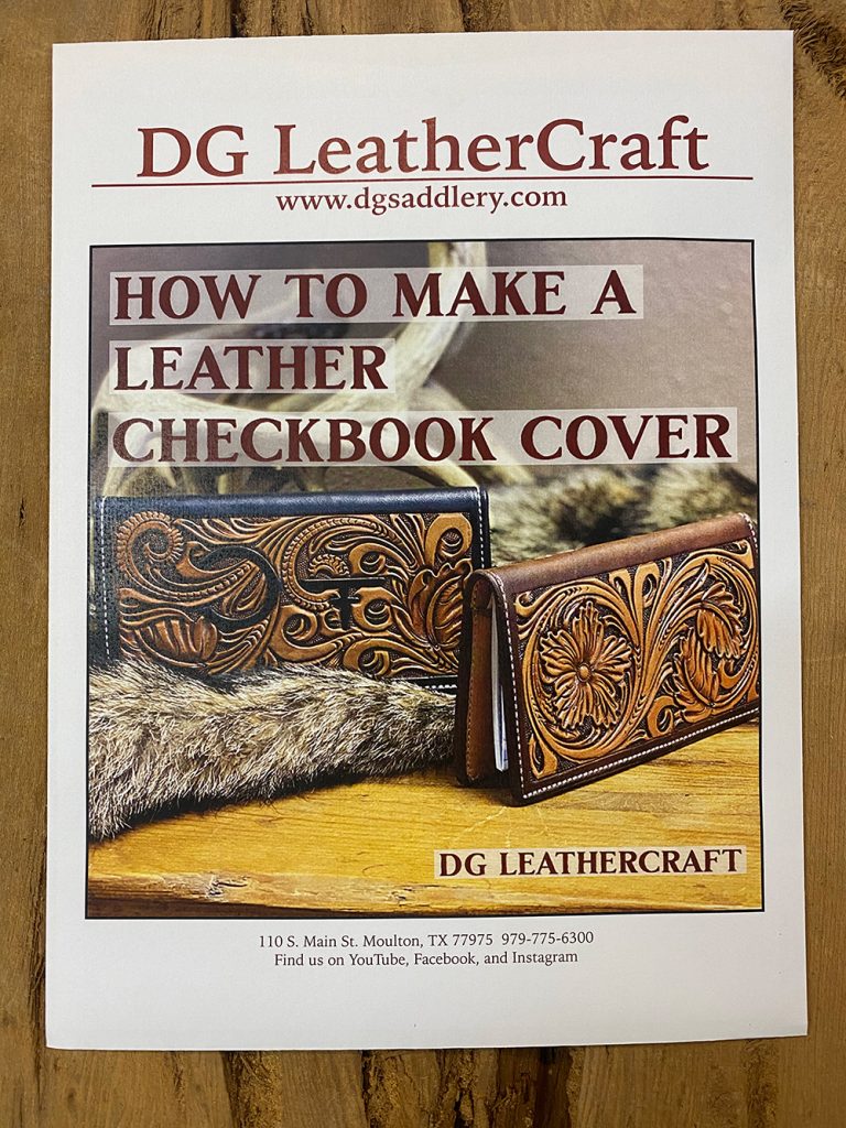 Leather Checkbook Cover Companion Pack Printed Don Gonzales Saddlery