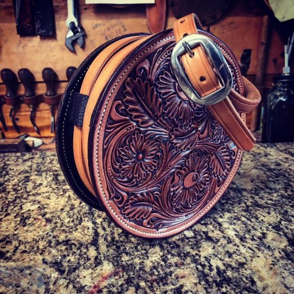 Round Leather Handbag Companion Pack - Don Gonzales Saddlery